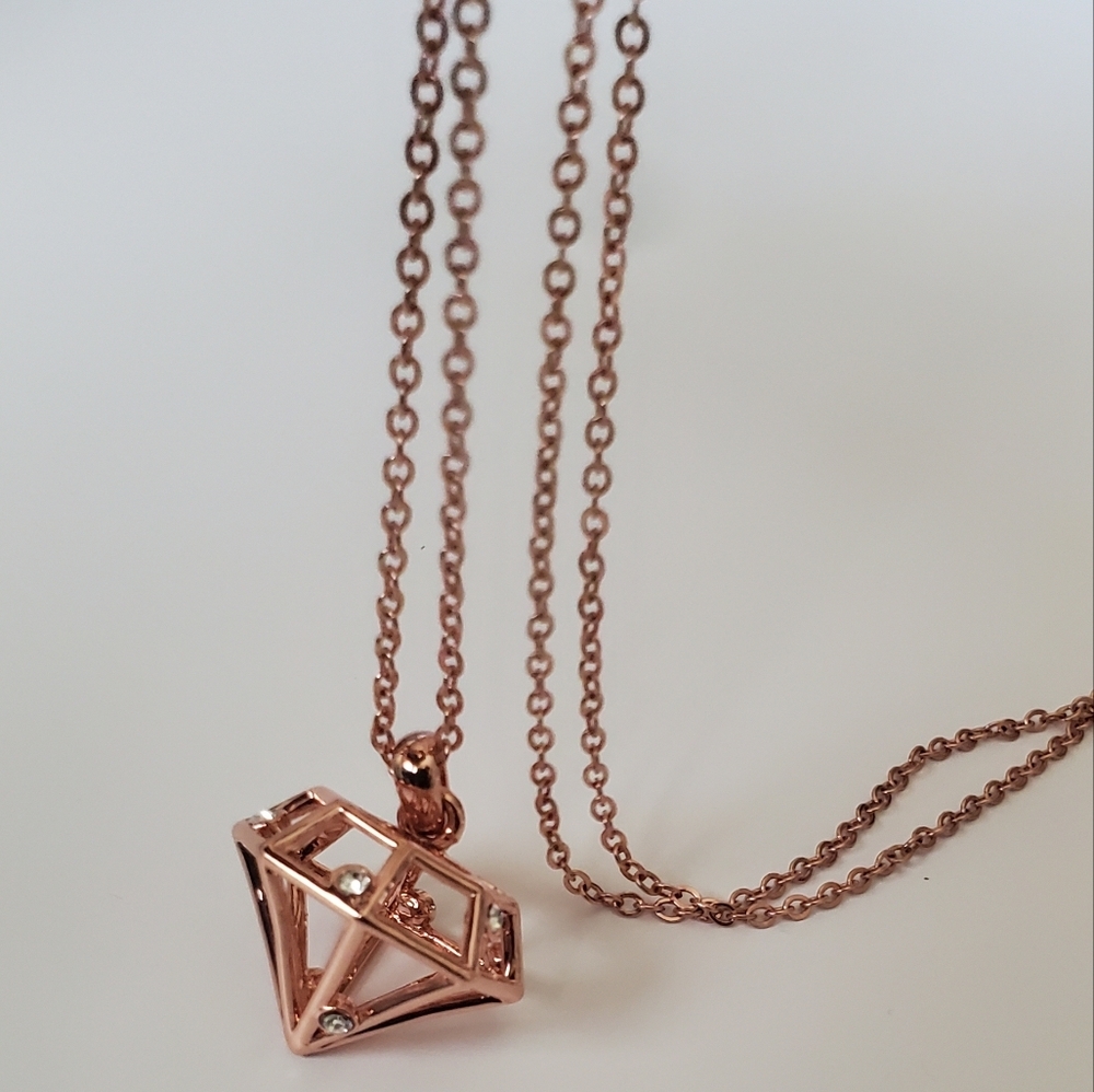 Ted Baker Gem Frame Crystal Necklace